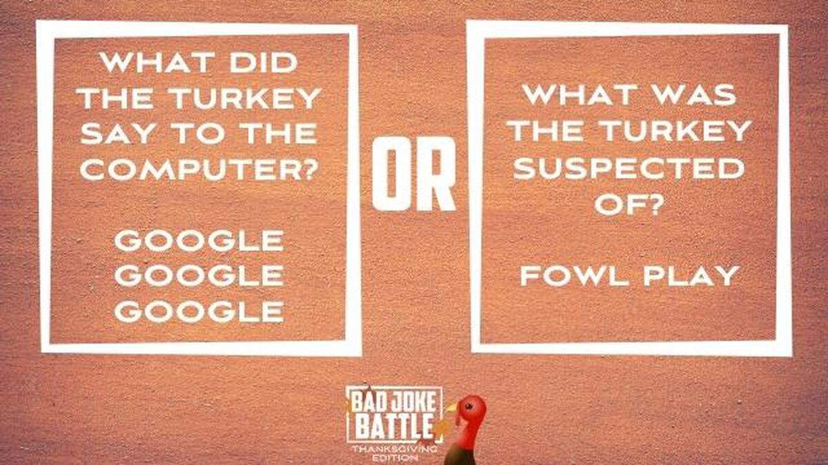 Bad Joke Battle Thanksgiving Edition image number null